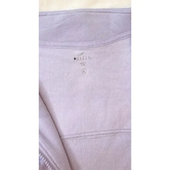 Freely Women’s XL Full Zip Lt Purple Jacket NWOTs - Picture 2 of 3
